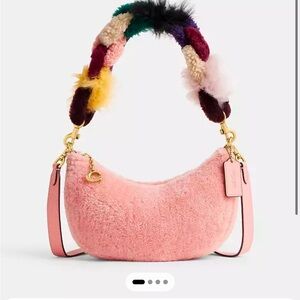 Coach Mira Shearling Shoulder Bag